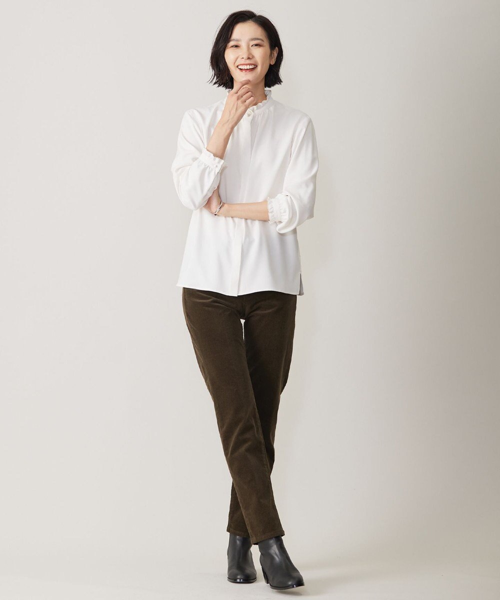 J.PRESS LADIES 【洗える】21ウェルコーデュロイ ストレッチ パンツ 