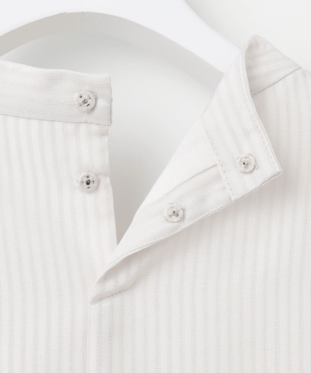 J.PRESS LADIES L シャドーストライプ ボウタイ風 カットソー 