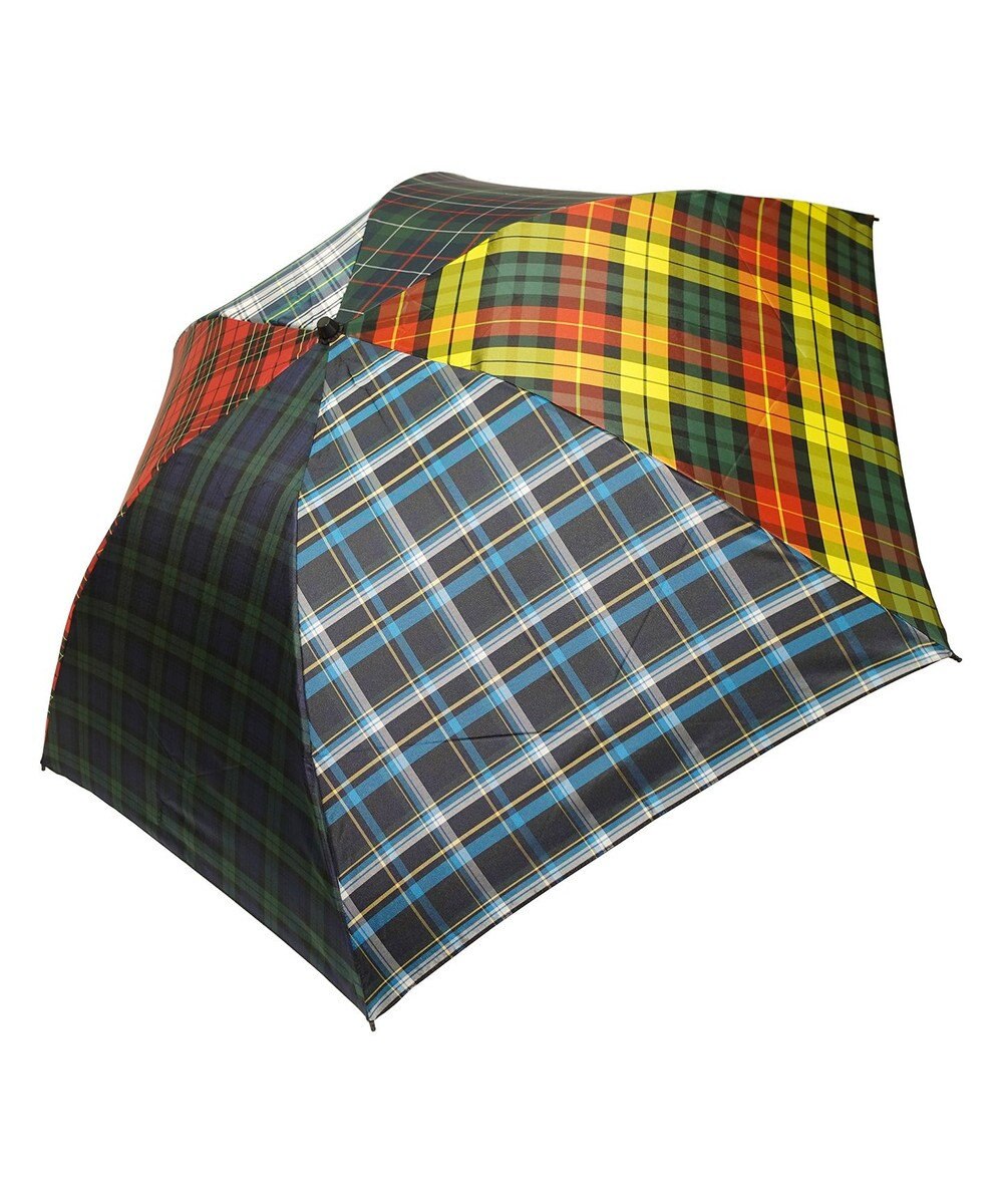 +RING UNISEX プラスリング 簡単開閉式折傘55cm CHK T1399 