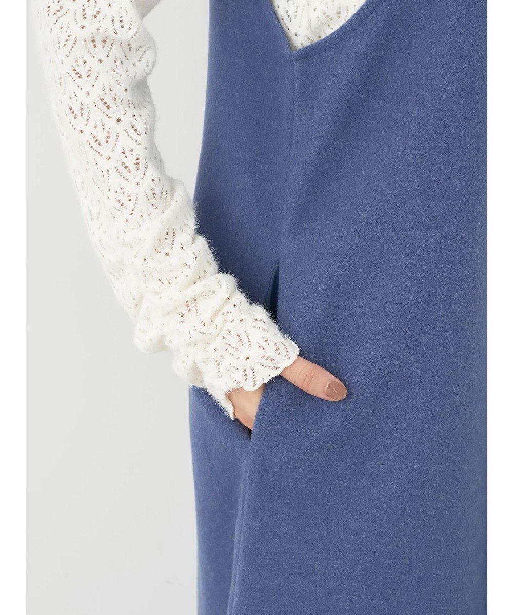 earth music&ecology 前後２ｗａｙ圧縮ニットジャンスカ 