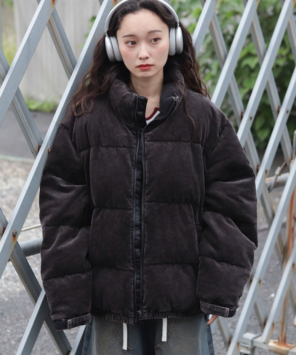 WEGO 【ユニセックス着用ITEM/MLサイズ展開】コーデュロイパファーブルゾン 