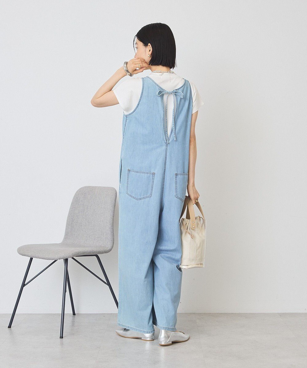 AMERICAN HOLIC バックリボンデニムオールインワン 