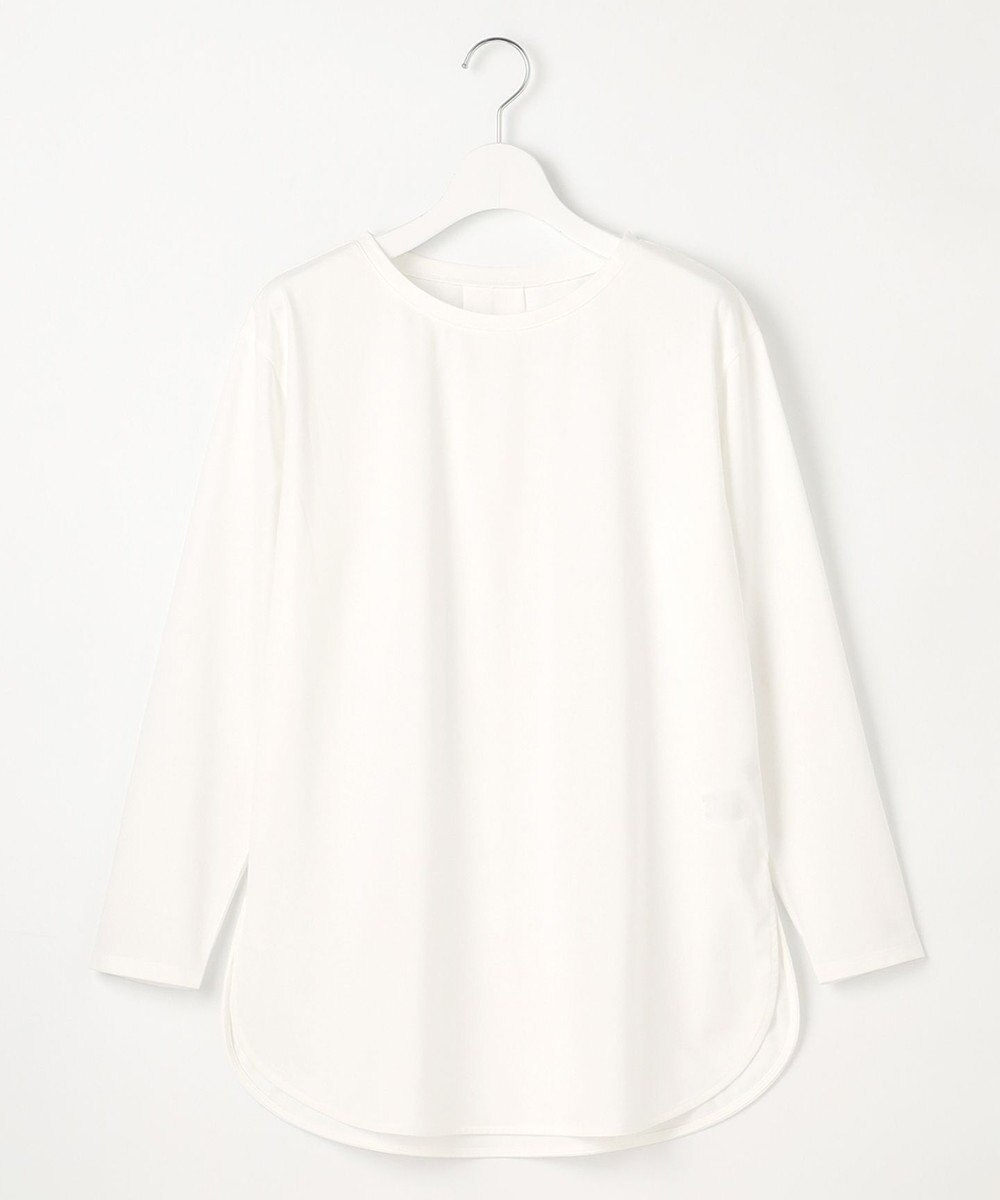 J.PRESS LADIES 【吸水速乾】プレーティングジャージー シャツテール カットソー 