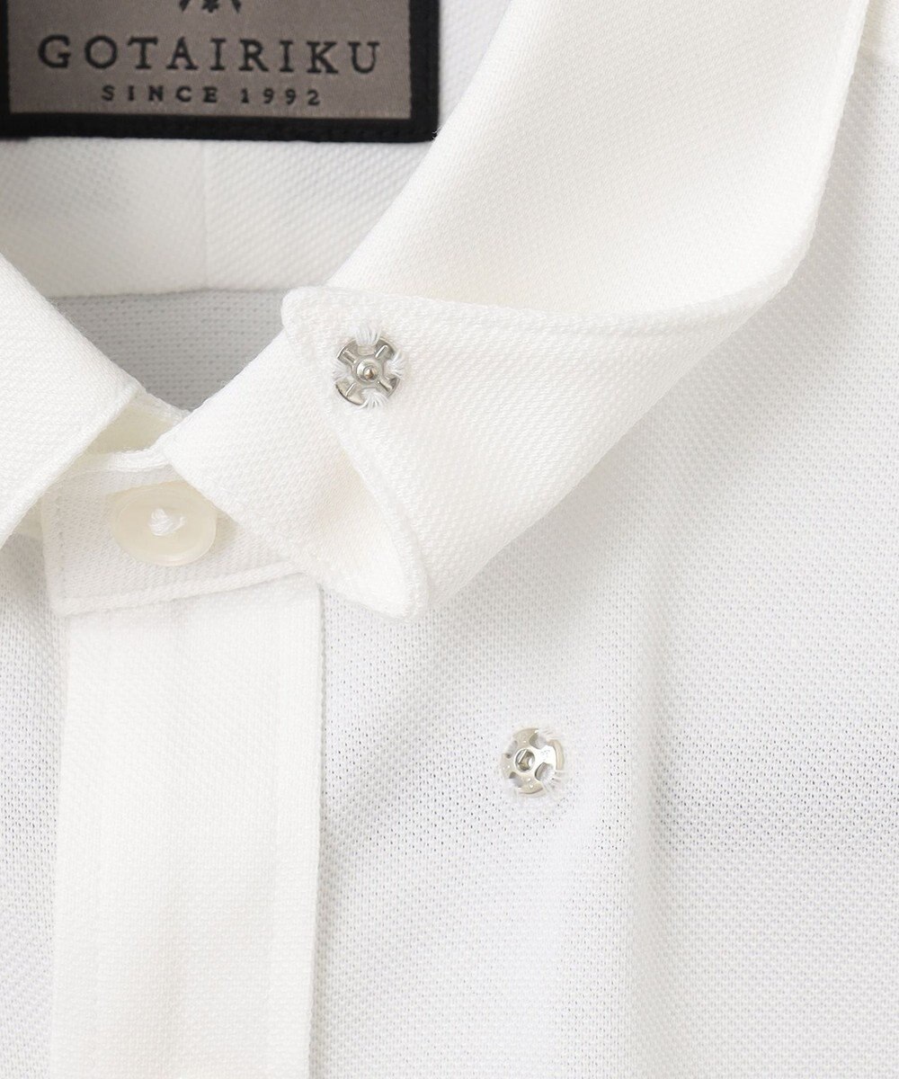 GOTAIRIKU 【吸水速乾】クールマックス鹿の子 ビズシャツ_スナップダウン 