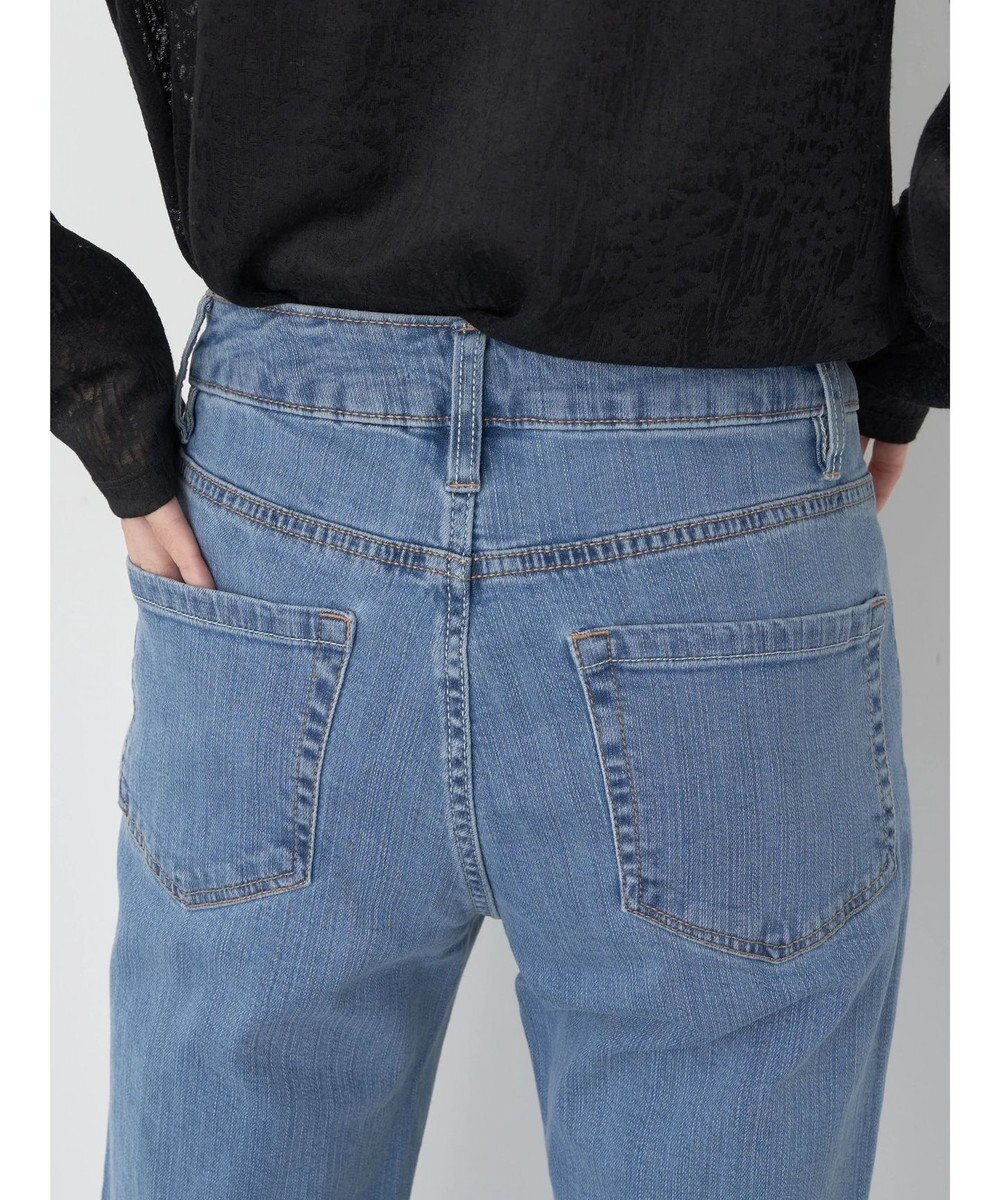 earth music&ecology セルフカットフレアデニムパンツ 