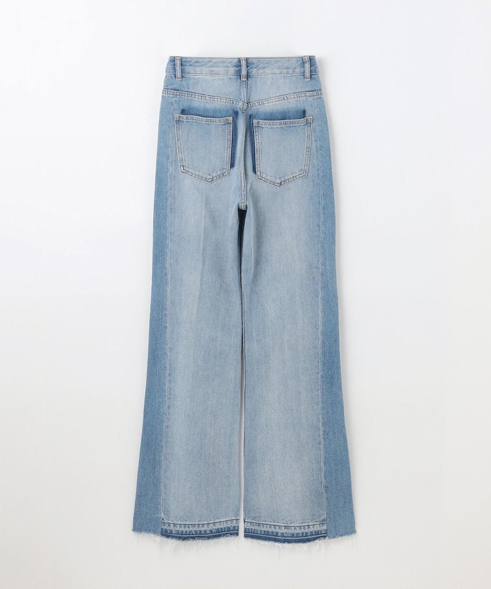 GRACE CONTINENTAL サイド切替フレアデニムパンツ 