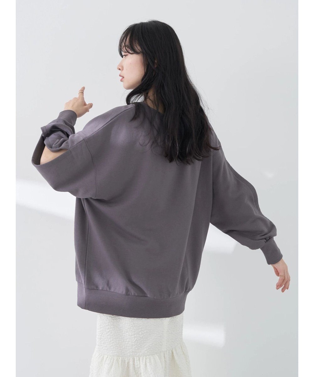 earth music&ecology 袖スリットスウェット 