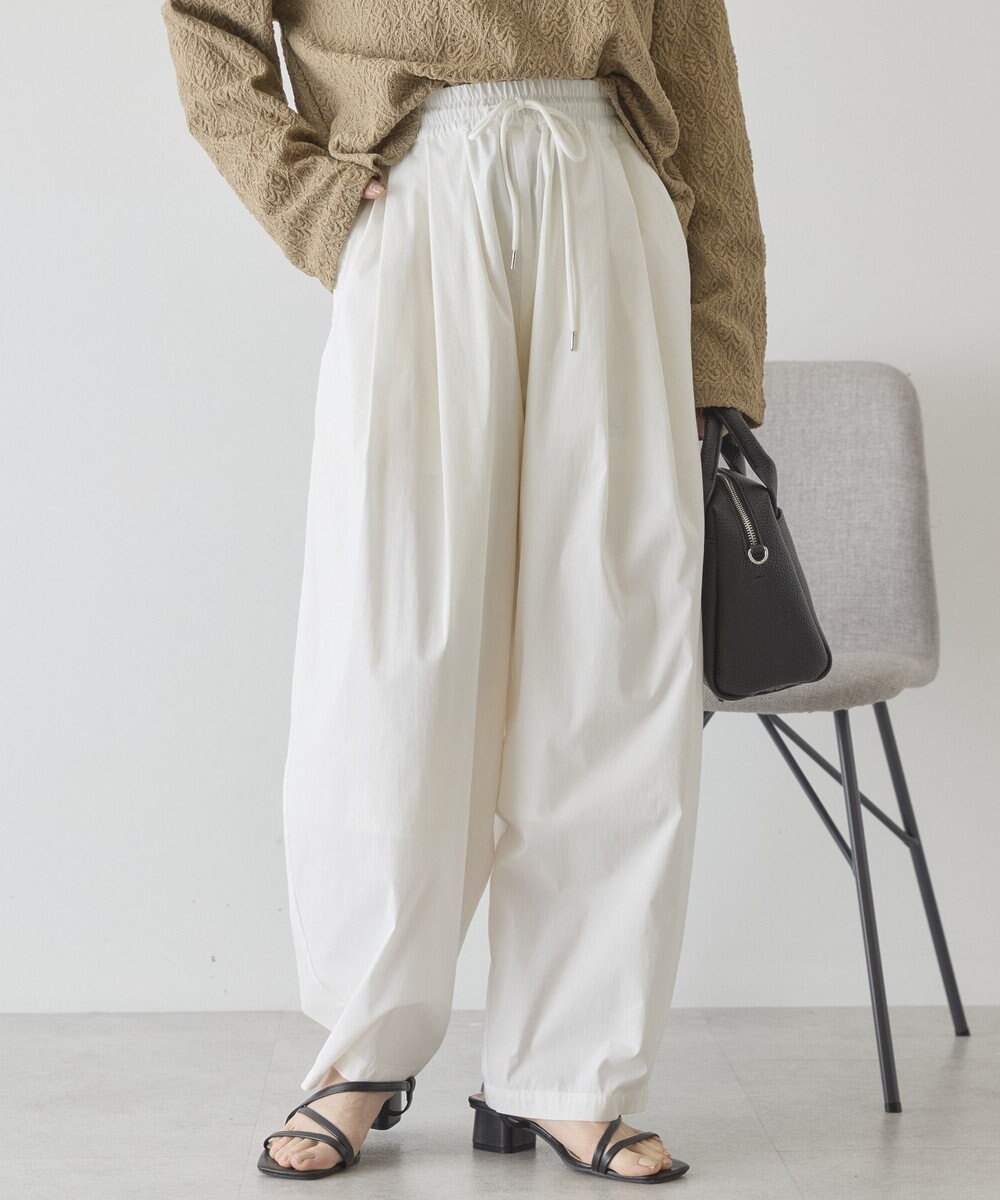 AMERICAN HOLIC ナイロンドロストタックパンツ 