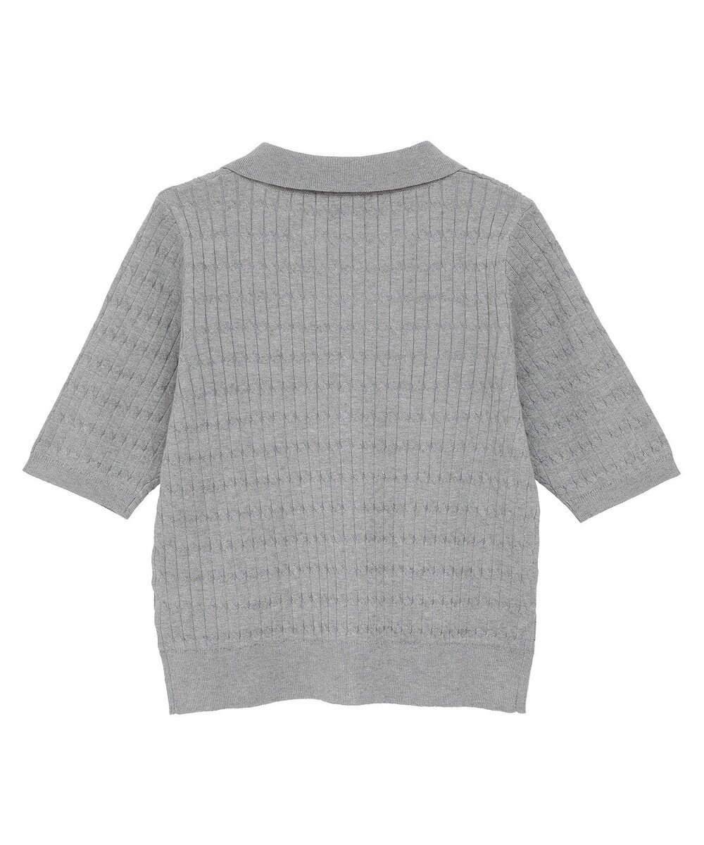 AMERICAN HOLIC 【2WAY】金ボタン衿付きケーブルプルオーバー 