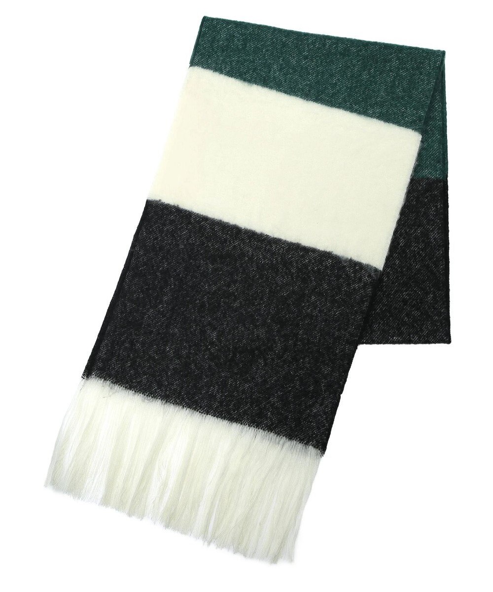 Green Parks ボーダーシャギーマフラー 