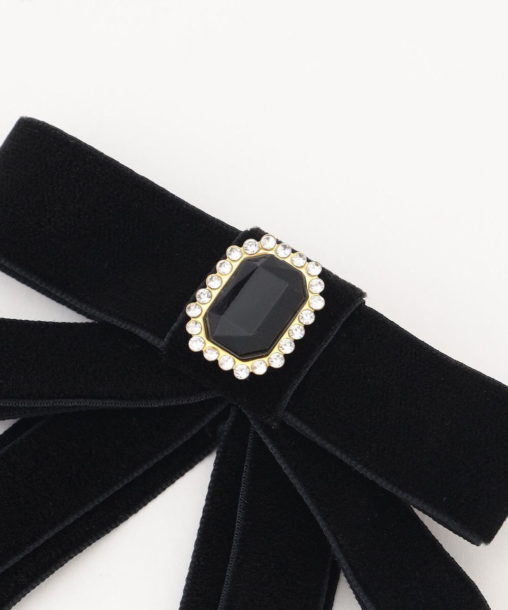 組曲 ベロアリボン ヘアクリップ 