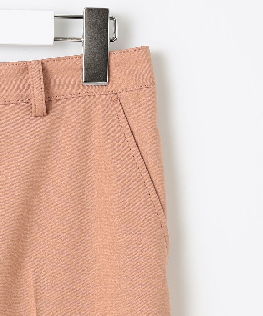 J.PRESS LADIES 【洗える】ポリエステルレーヨンマイクロギャバストレッチ テーパード パンツ 