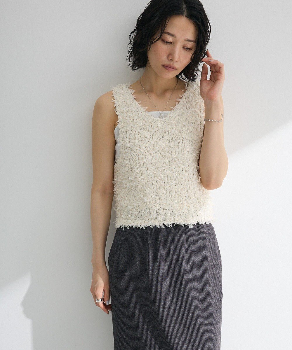 Green Parks ・ｓｗｉｎｇ　ｂｙ　２ｗａｙチュールヤーンベスト 