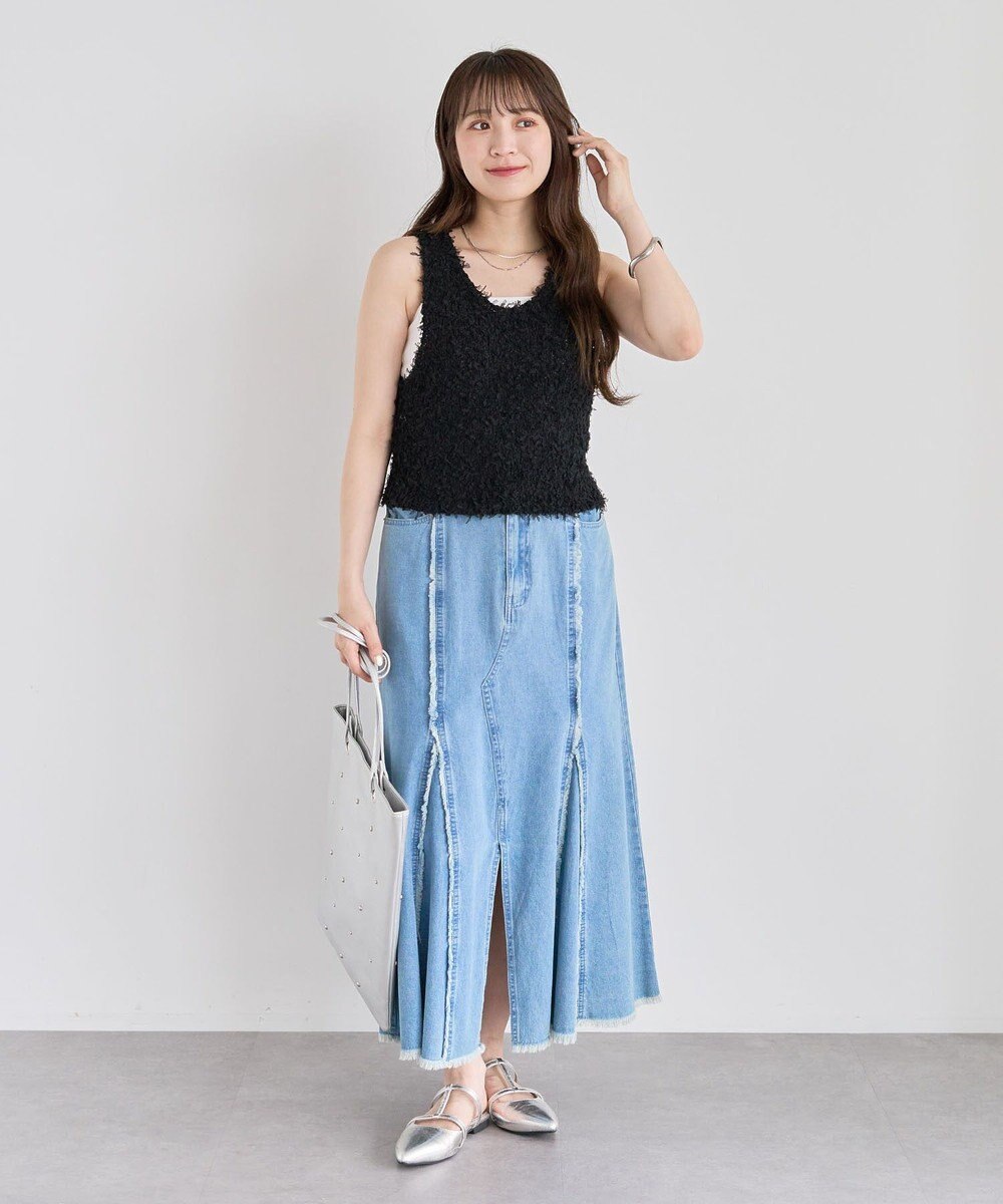 Green Parks ・ｓｗｉｎｇ　ｂｙ　２ｗａｙチュールヤーンベスト 