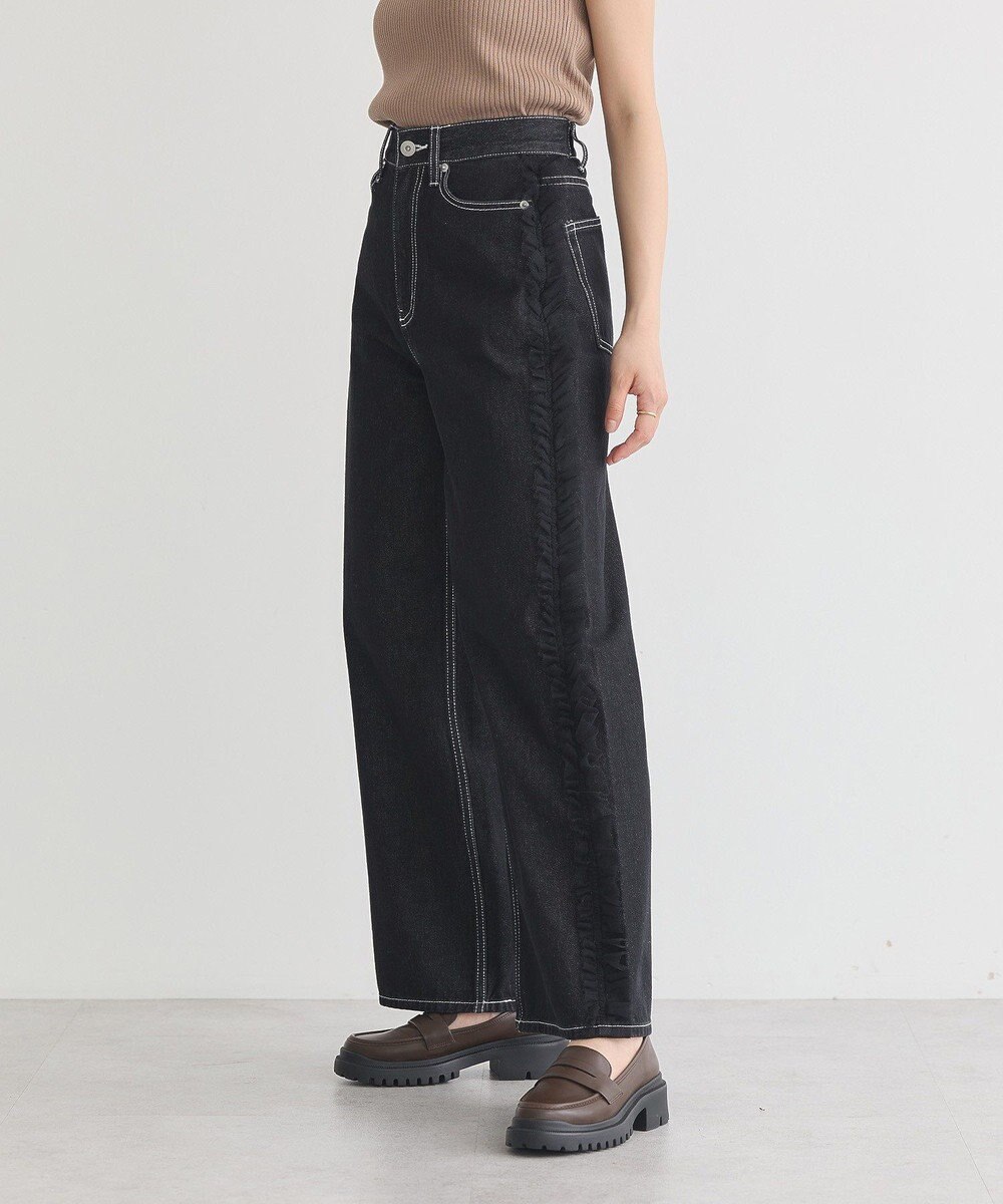 earth music&ecology サイドチュールデニムパンツ 