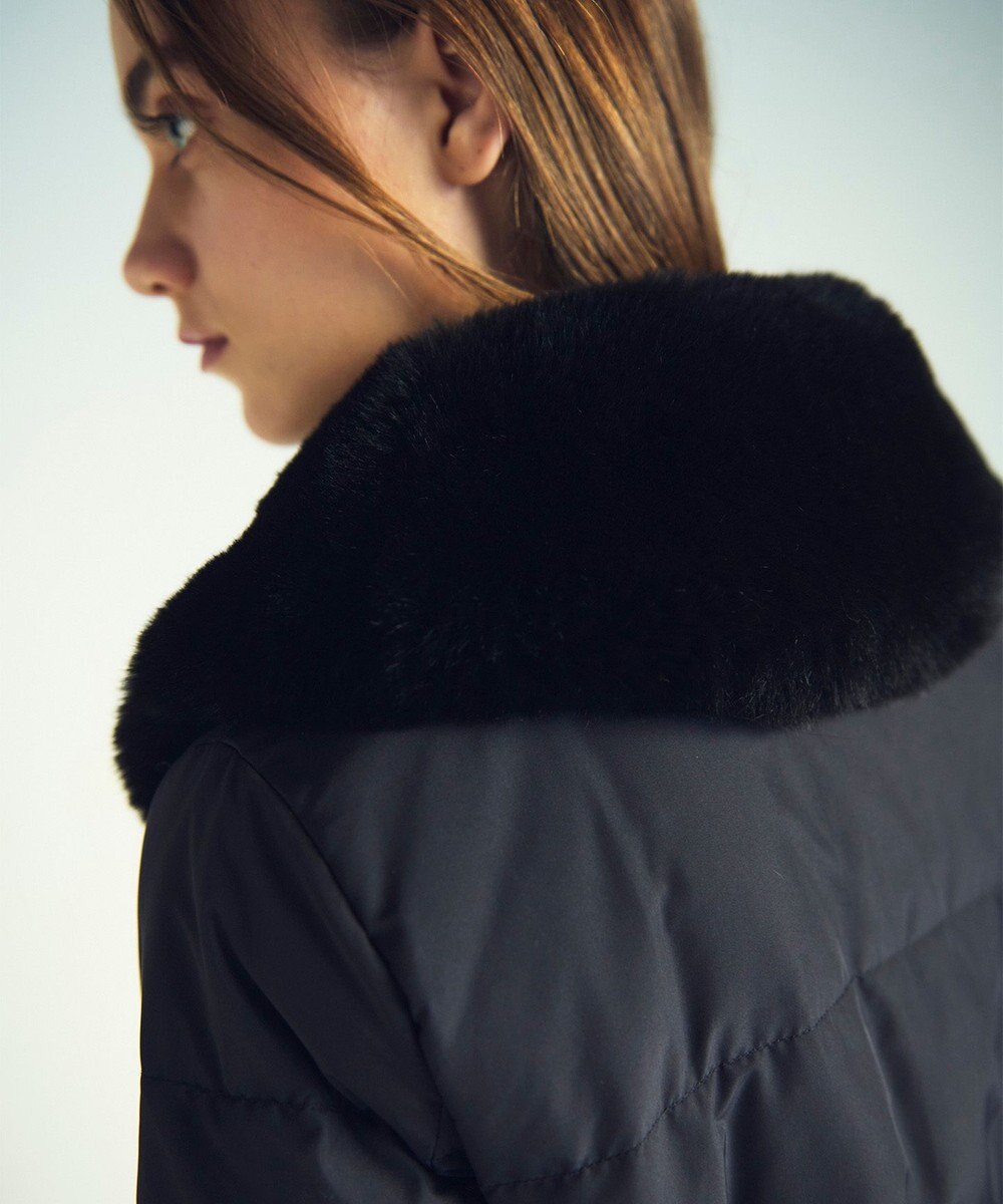 GRACE CONTINENTAL ファーパーツ付ロングダウン 