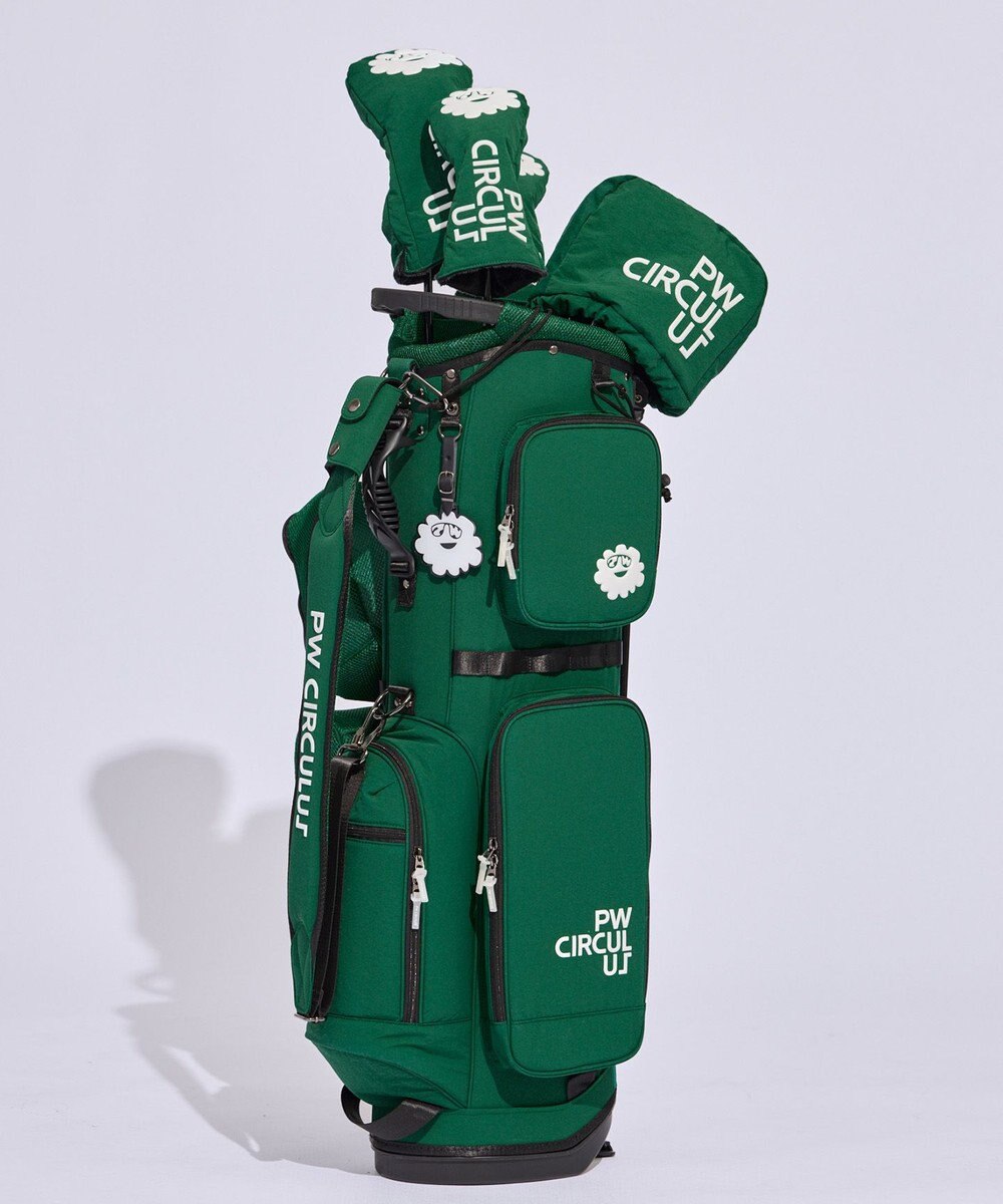 PW CIRCULUS 【UNISEX】デタッチャブル キャディバッグ シボ感のあるナイロンワッシャー素材 