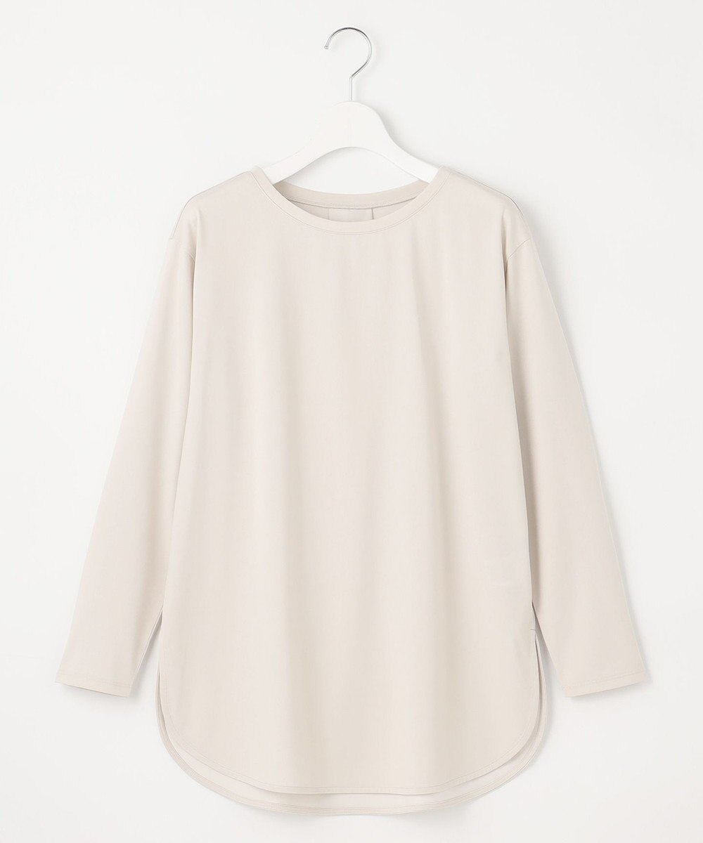 J.PRESS LADIES 【吸水速乾】プレーティングジャージー シャツテール カットソー 