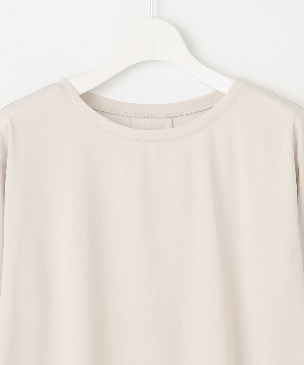 J.PRESS LADIES 【吸水速乾】プレーティングジャージー シャツテール カットソー 