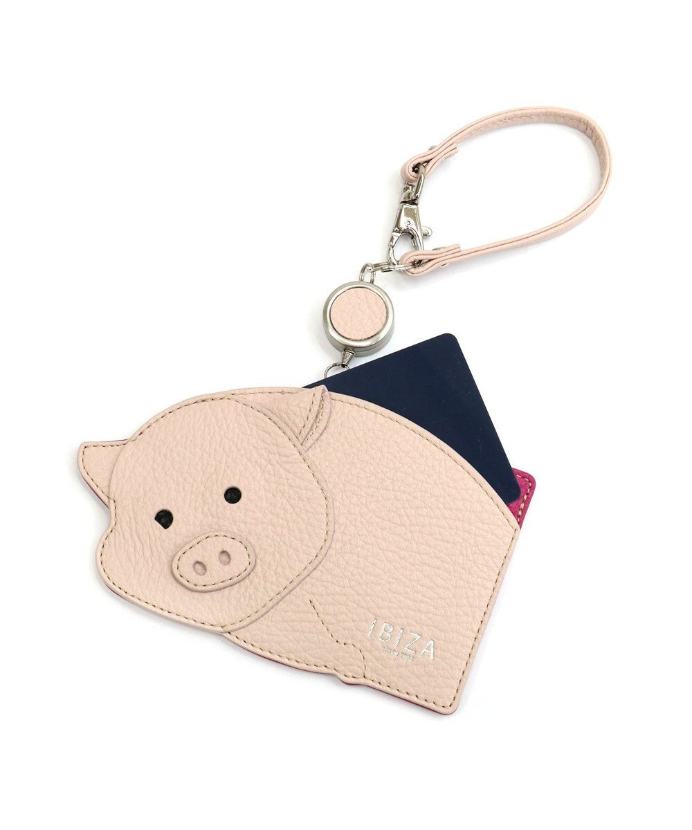 IBIZA アニマーダ　牛革　リール付きパスケース 