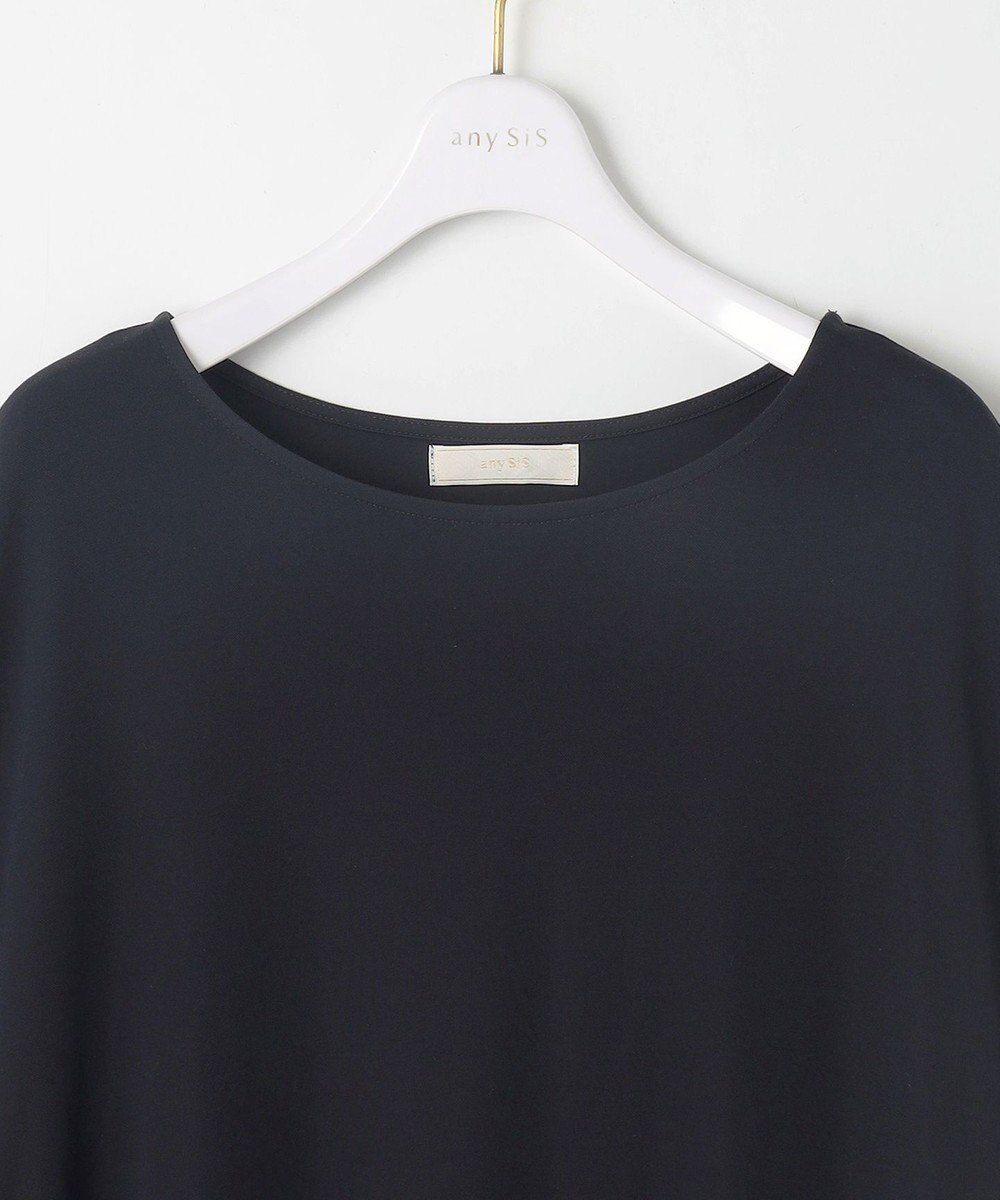 ANY SIS S 【接触冷感・UVカット・洗える】ハイストレッチスムースサイドプリ－ツ ワンピース 