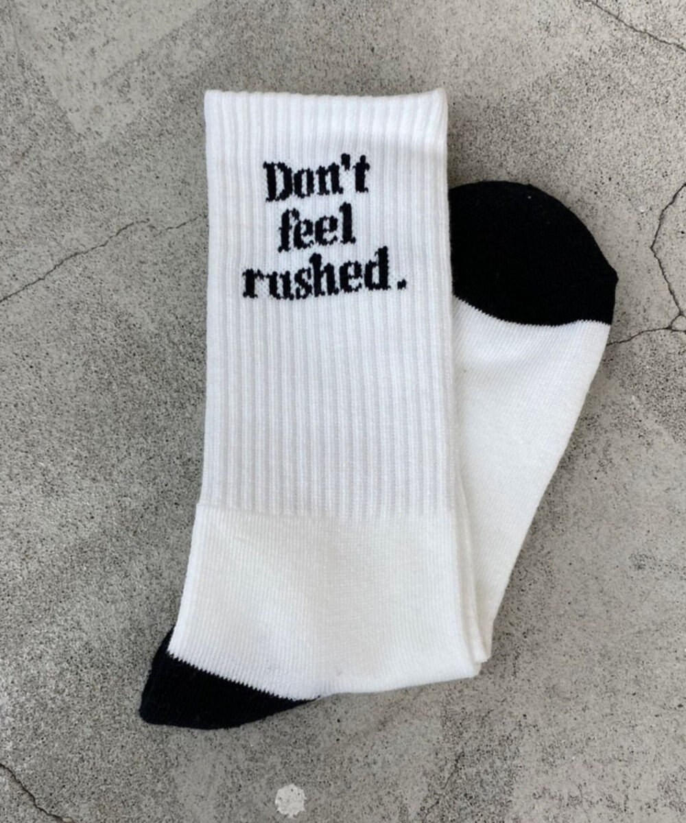 WEGO カラーロゴリブソックス 