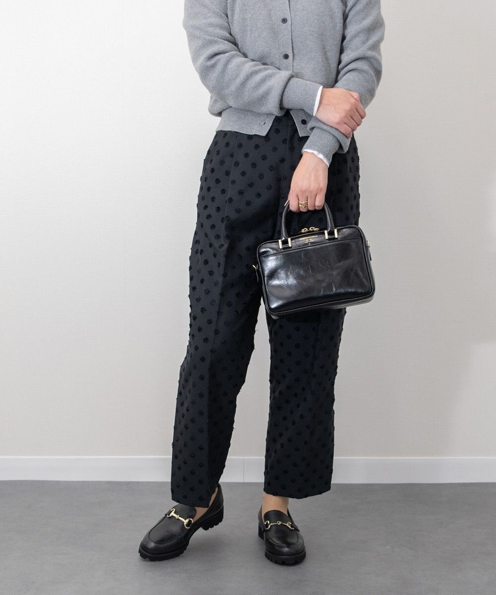 INTER-CHAUSSURES 【CHRISTIAN VILLA】スクエアレザーハンドバッグ 