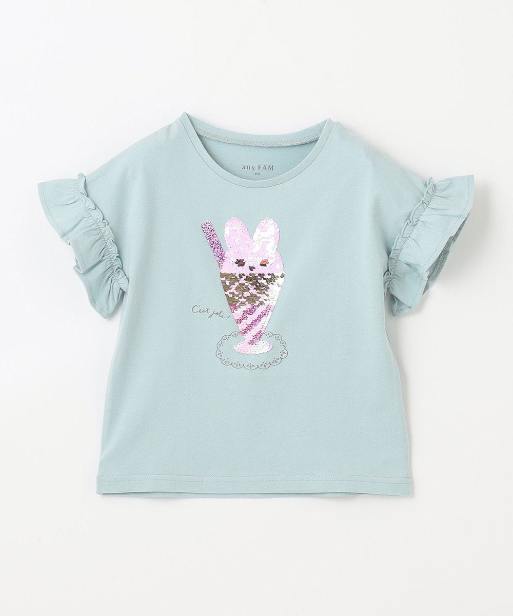 ANY KIDS 接触冷感 ミラクルスパンコール Tシャツ 