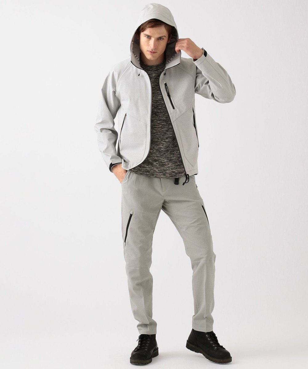 JOSEPH ABBOUD MOUNTAIN スラブシャンブレーストレッチ ブルゾン 