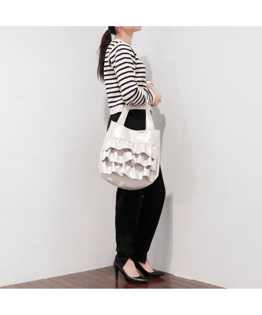 UNBILLION カシュカシュ cachecache / フリルトートバッグ 