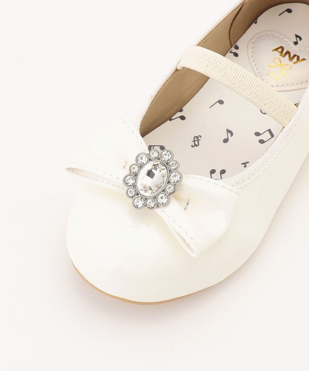 ANY KIDS エナメルフラットパンプス 