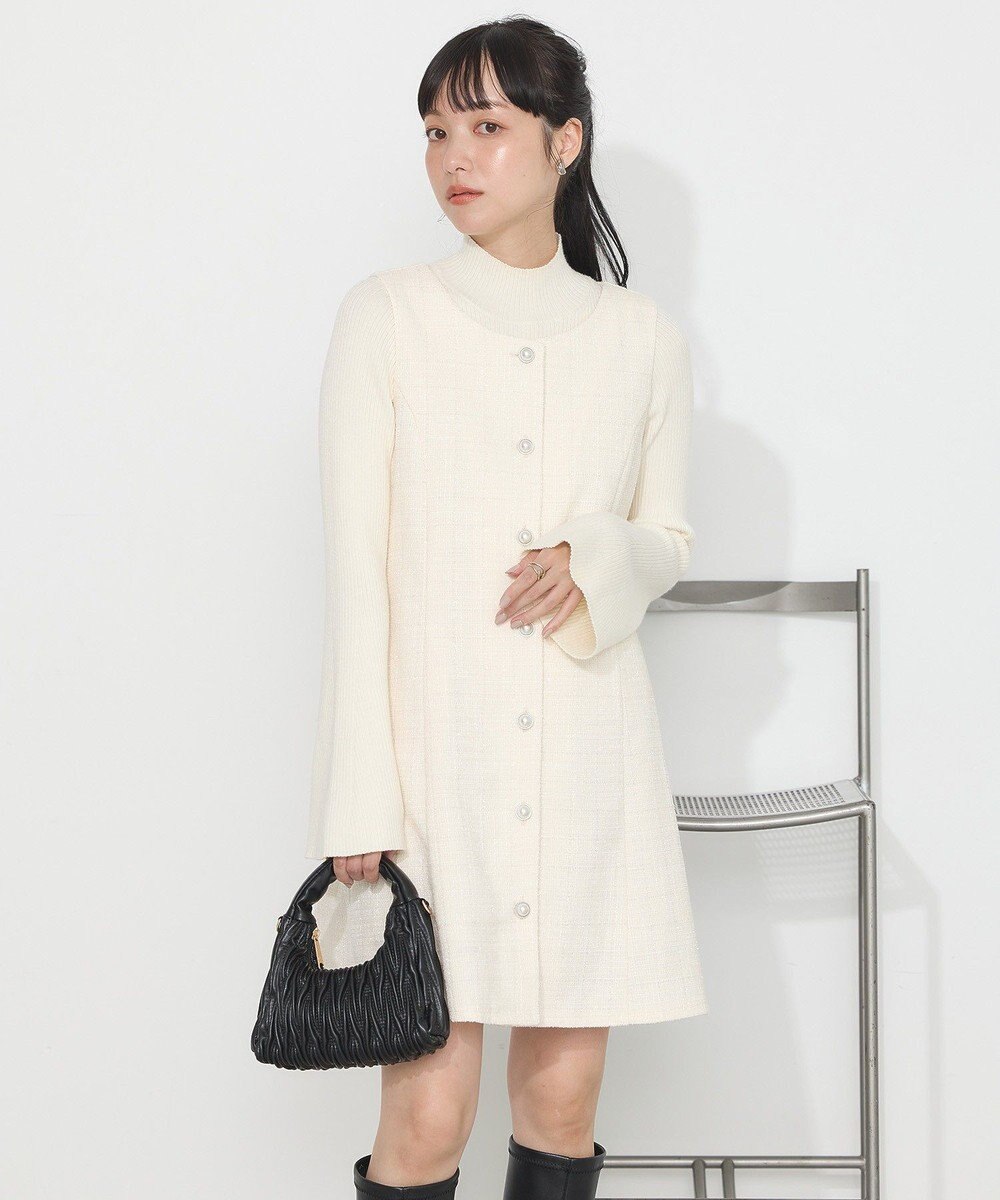 earth music&ecology ツイードミニワンピース 