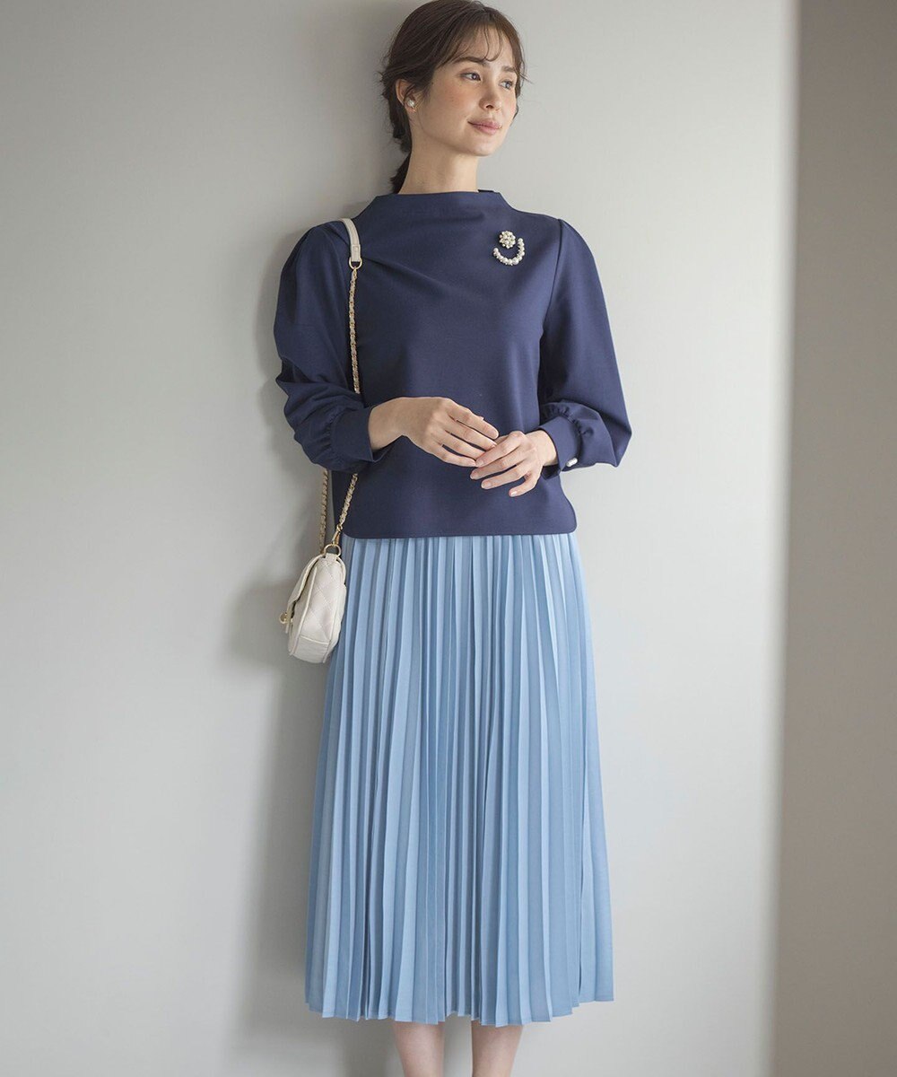 組曲 【WEB限定・2SET】ポンチトップス×プリーツスカートセットアップ 