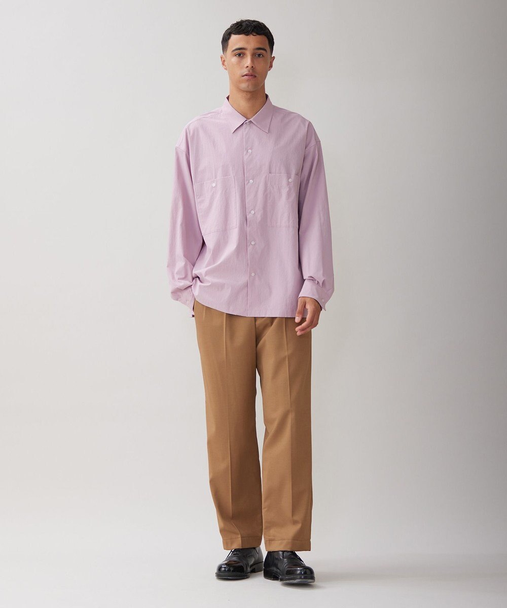 UNFILO MENS 【男女兼用】コンフォート カジュアル ワイドシャツ [24年秋冬商品] 