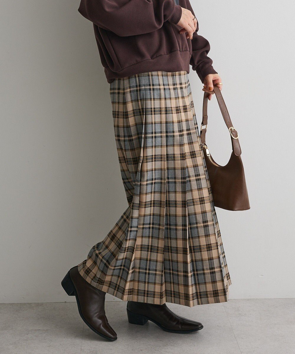 CRAFT STANDARD BOUTIQUE フロントプリーツスカート 