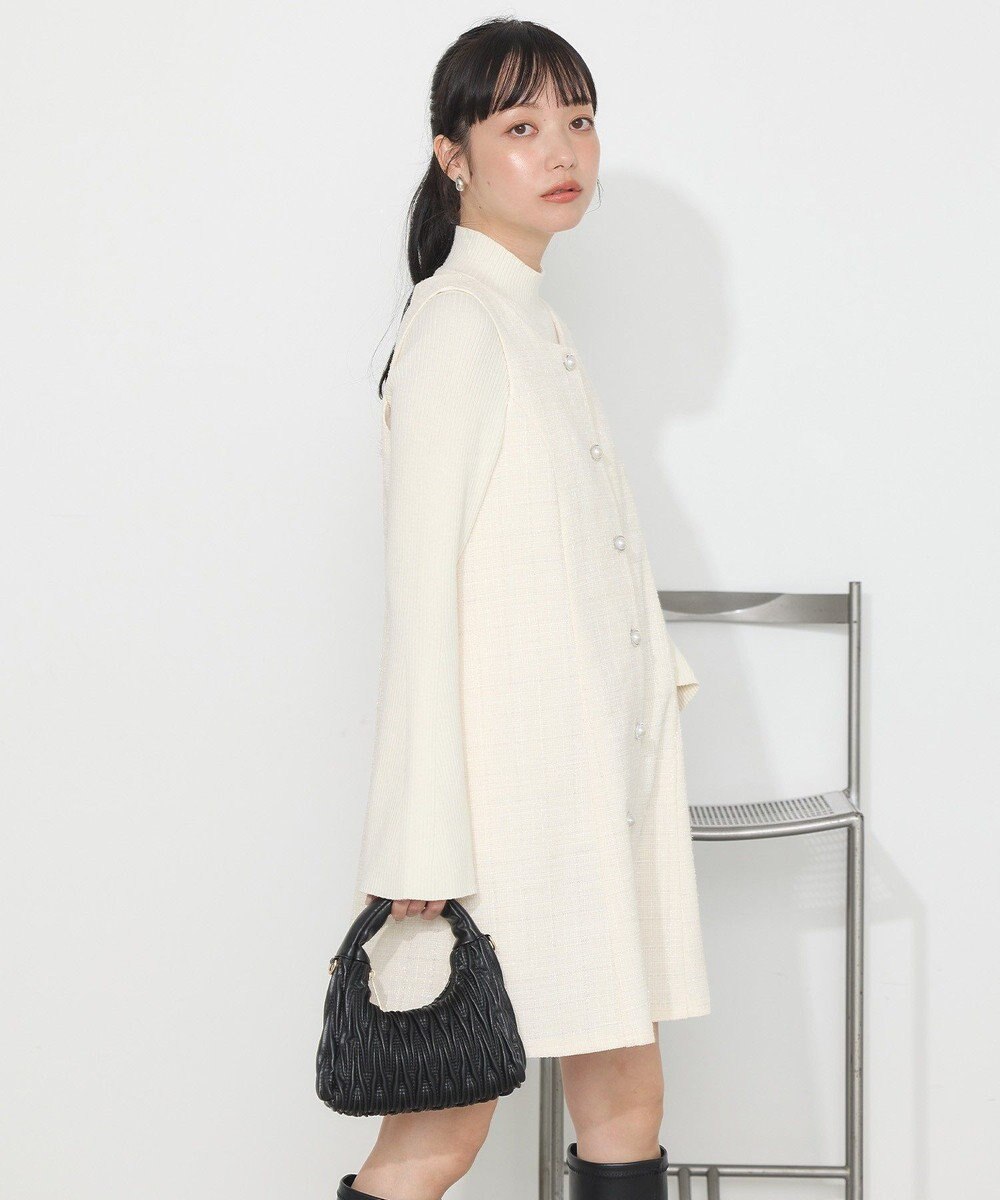 earth music&ecology ツイードミニワンピース 