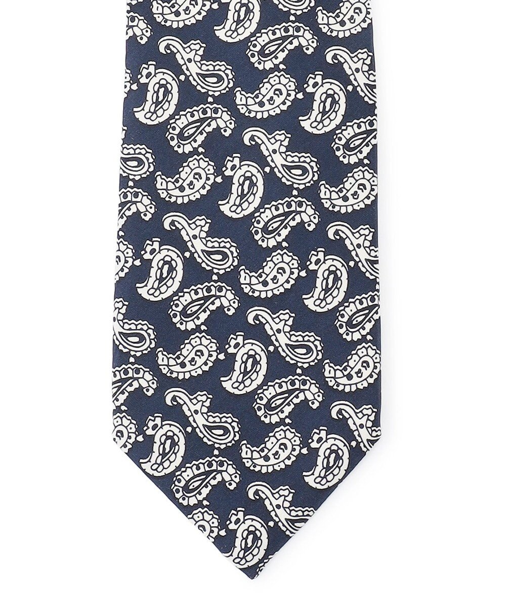 J.PRESS MEN ハンドプリントペイズリー ネクタイ 