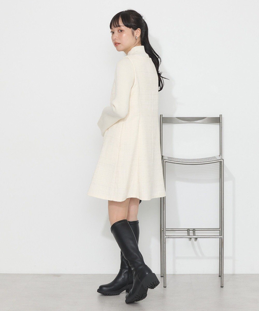 earth music&ecology ツイードミニワンピース 