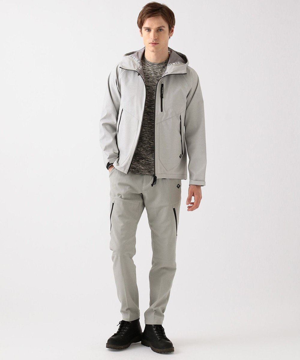 JOSEPH ABBOUD MOUNTAIN スラブシャンブレーストレッチ ブルゾン 