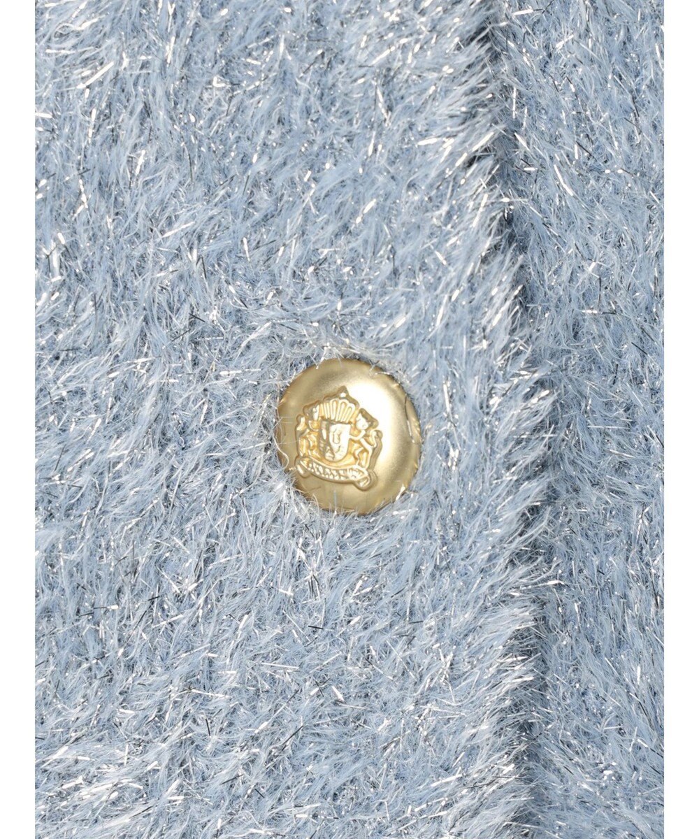 earth music&ecology キラキラシャギーカーディガン 