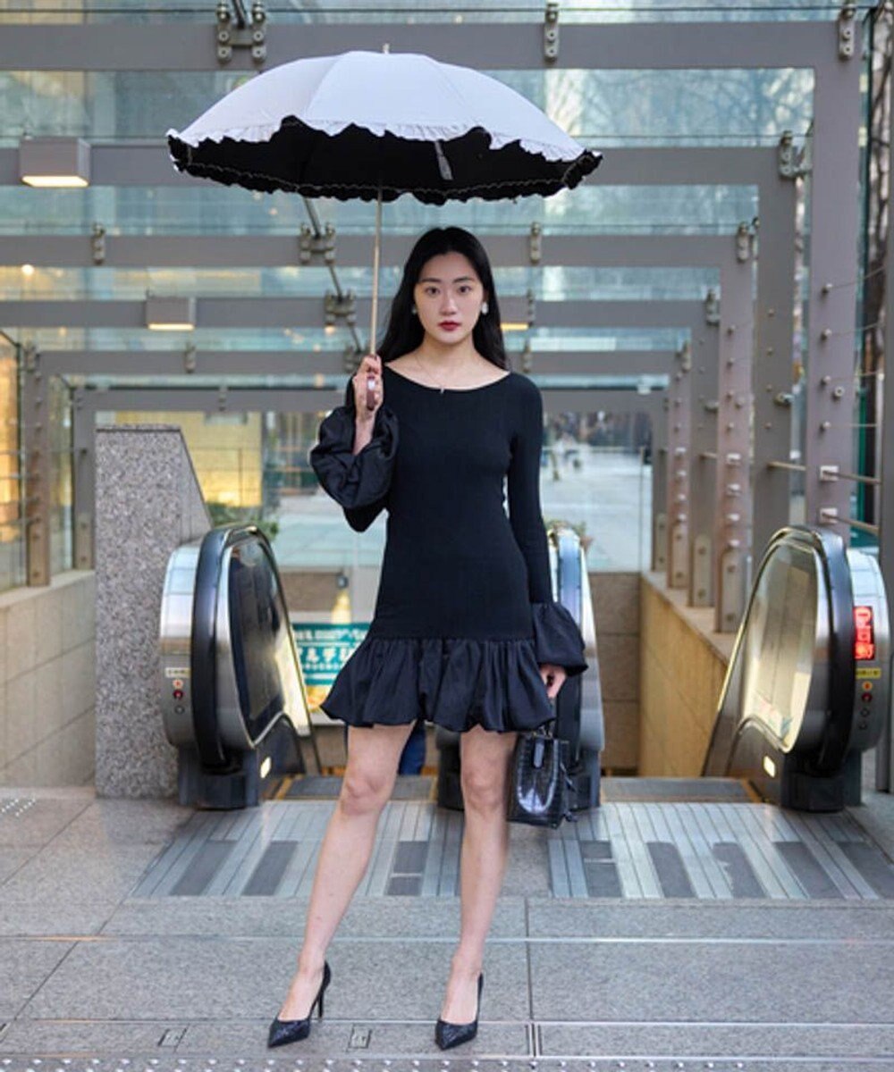 AURORA 【WEB限定】フリル晴雨兼用傘（長傘） 