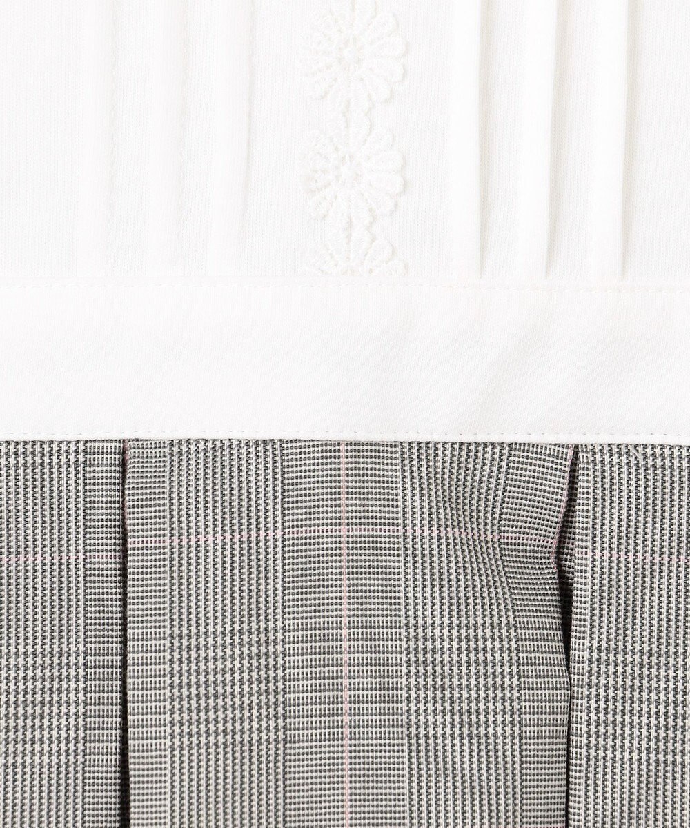 組曲 KIDS  【110-140㎝】 チェックワンピース＆ドビージャケットセット 