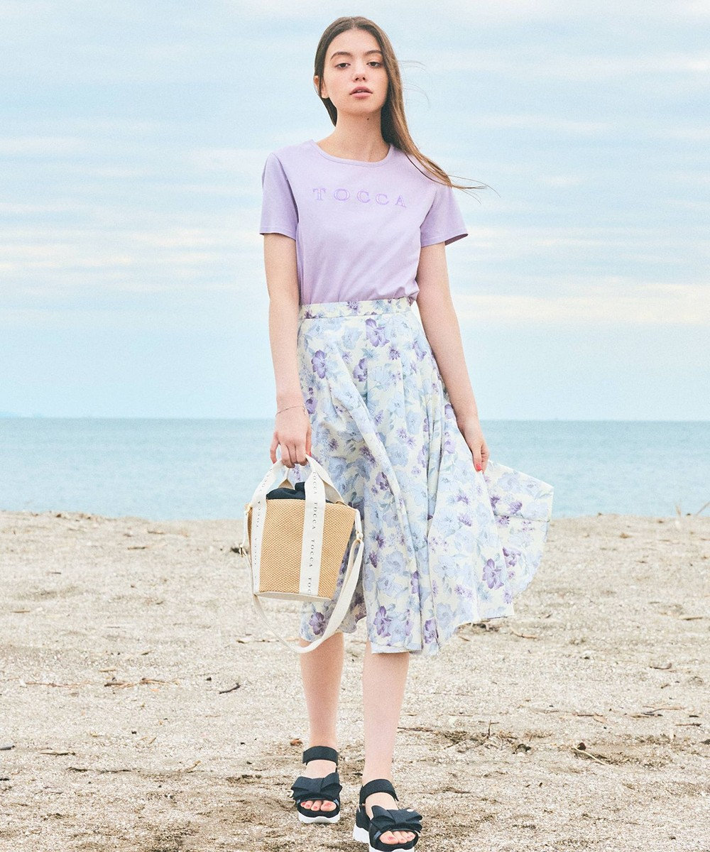 TOCCA 【洗える！】TOCCA PATCHWORK LOGO TEE Tシャツ 