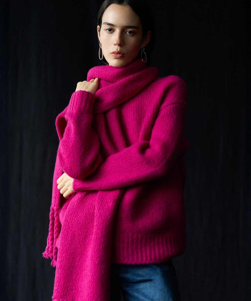 23区 S 【見上愛さん着用/STORY・VERY掲載】ブラッシュドエアーウール ファンシーニット 