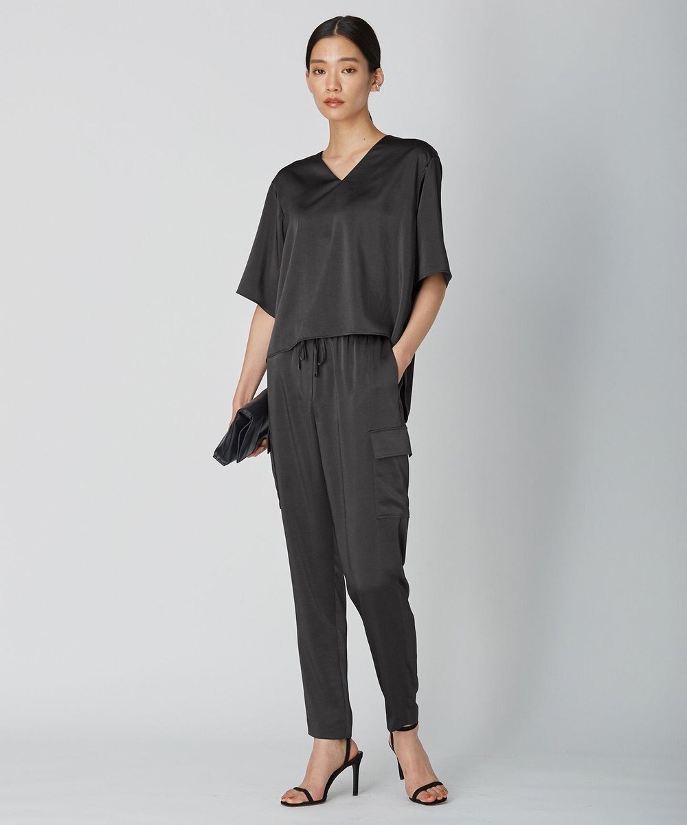 ICB 【WEB限定カラーあり・洗える】Calm Vネックブラウス 