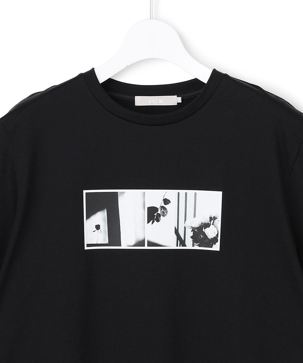 ICB クロップド ロゴTEE（フォトプリント） 