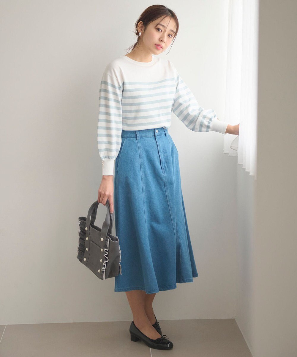 Feroux 【洗える】ビジューポイント ニット 