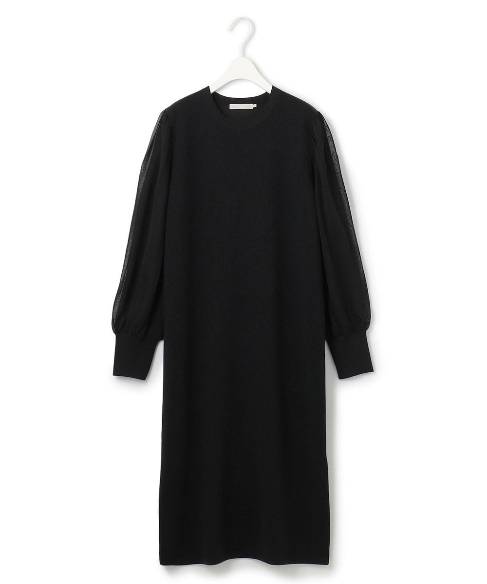ICB L 【洗える】ウールブレンドスムース ニットワンピース 