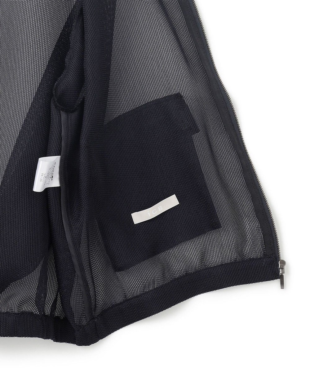 ICB L 【洗える】Ta/Peメッシュ ブルゾン 