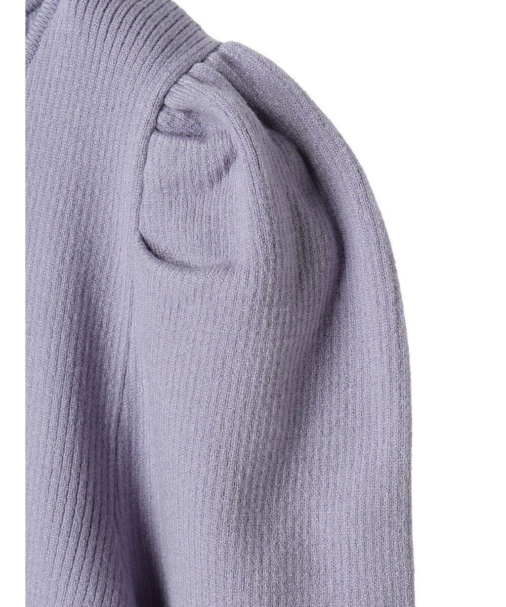 earth music&ecology ハートネック袖パールニットプルオーバー 